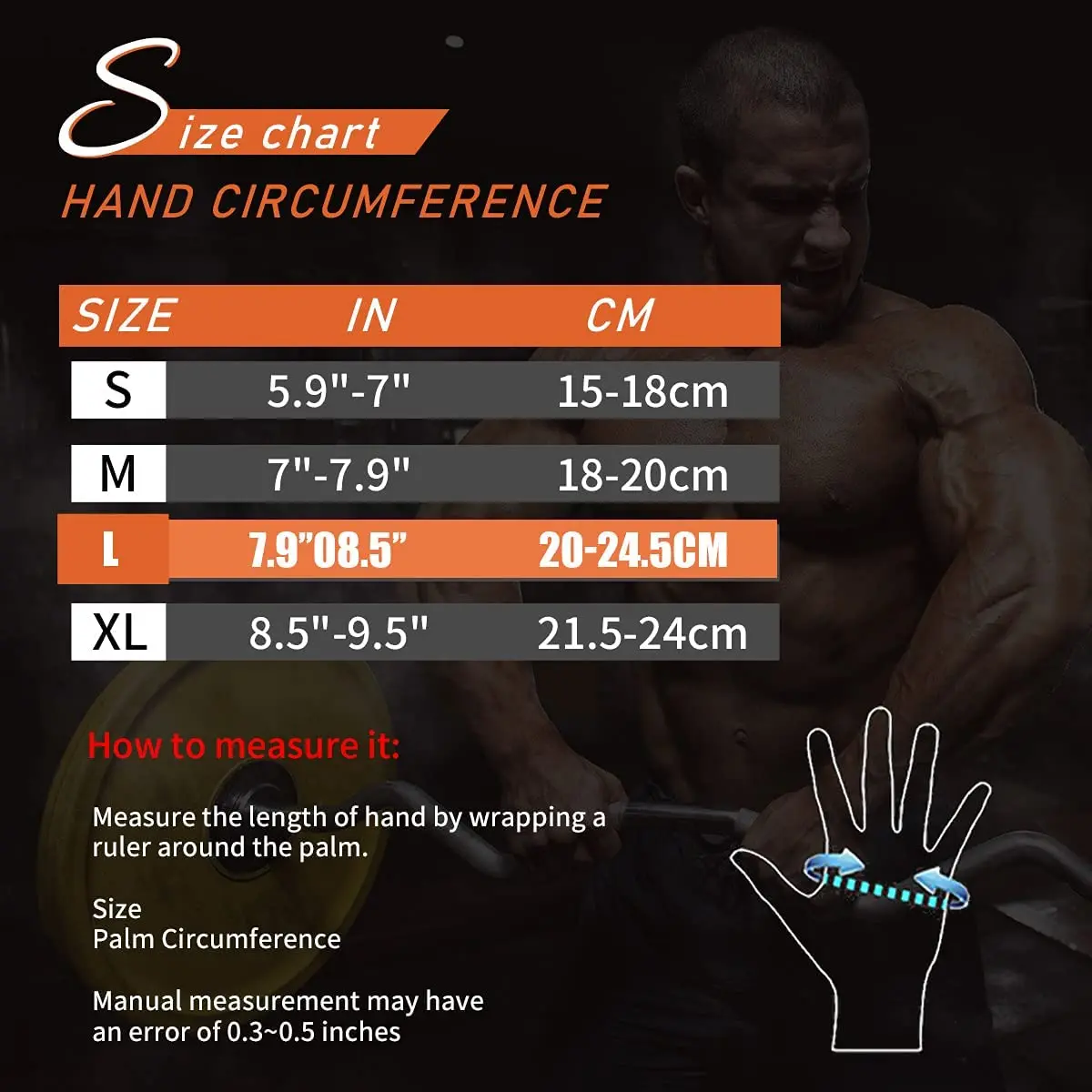 Gym Gloves for Men Fingerless Weight Lifting Glove with Wrist Support Workout Cycling Mitten for Crossfit Exercise Fitness
