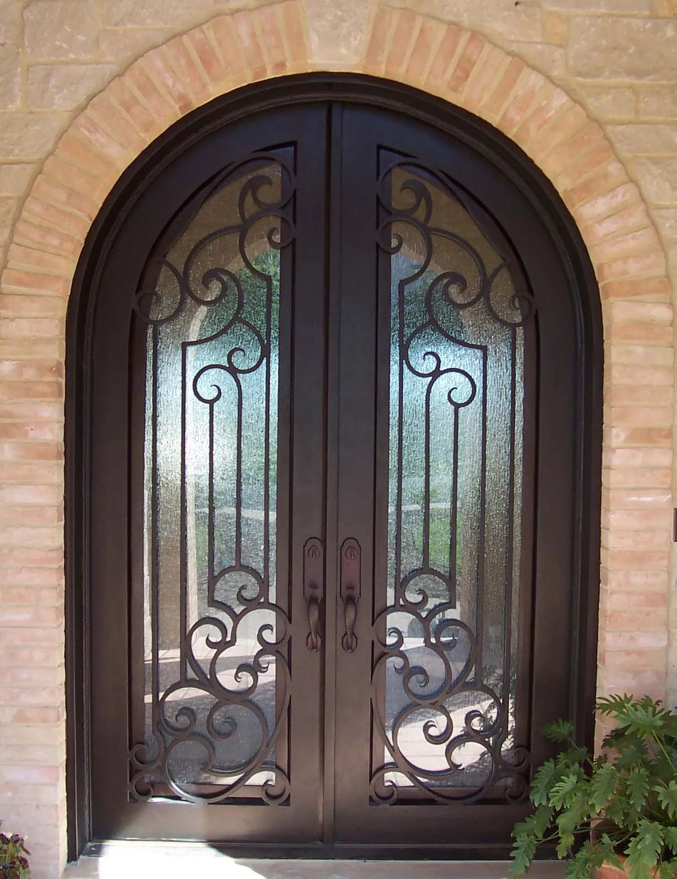 Golden Supplier Iron Glass Door Iron Entrance Door Wrought Iron Door For Home
