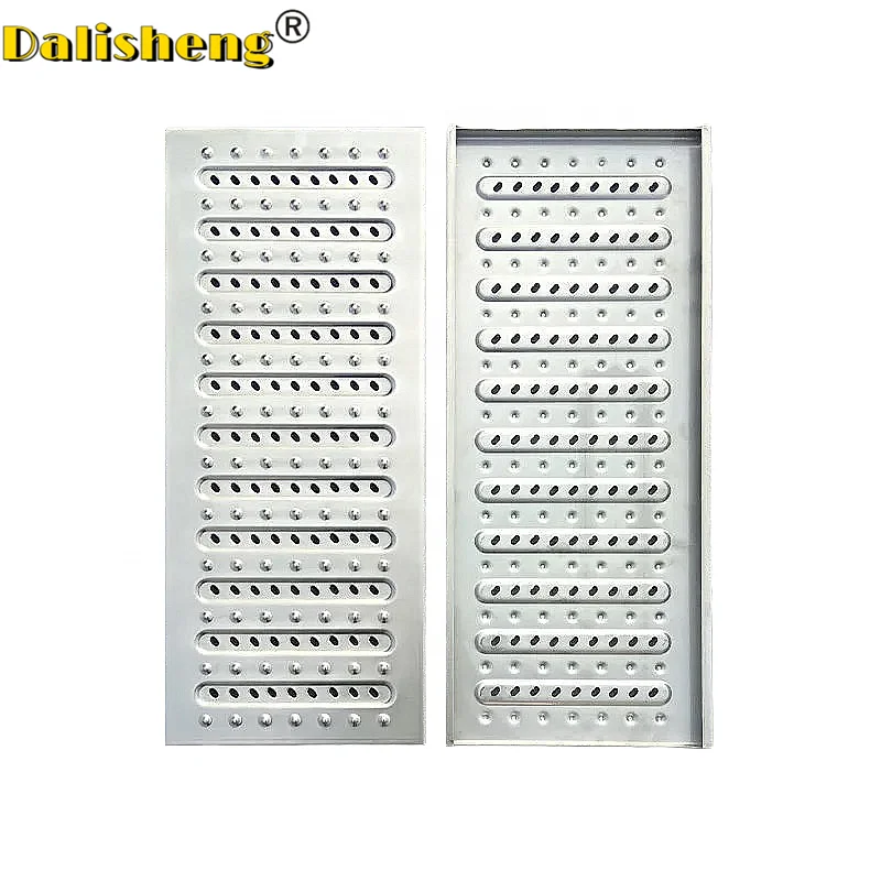 Kitchen drain trench grate cover Stainless Steel Swimming Pool metal Drain water grating linear gutter Channel plate