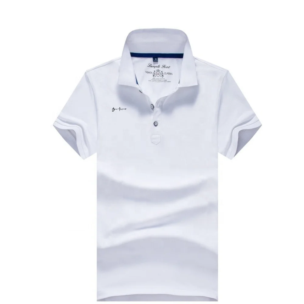 high quality 100% cotton 12 colors custom printing embroidery OEM logo plain blank men polo t shirt