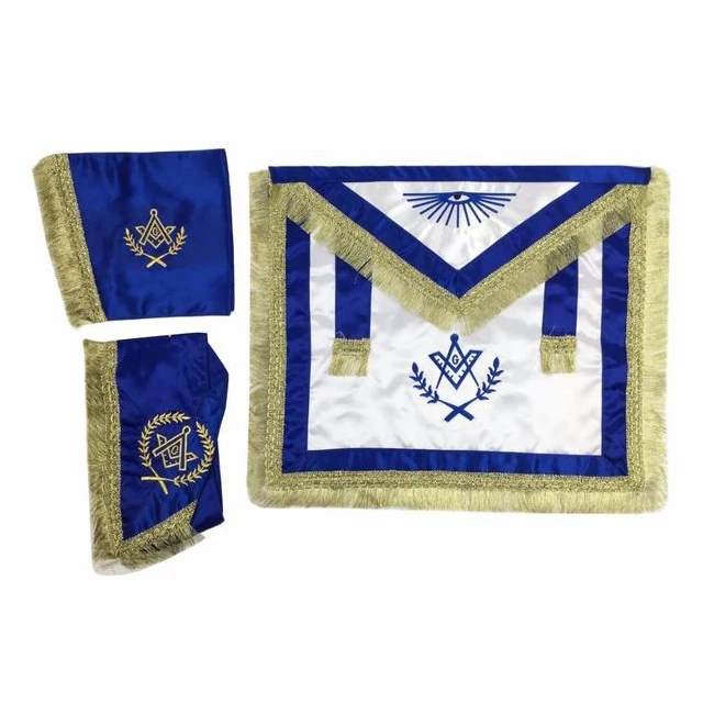 Masonic Master Mason Apron With White Fringe For Sale Product 2022 High Quality New Design Apron