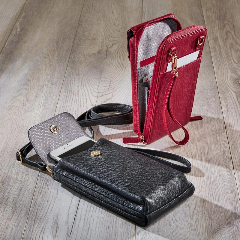 Multifunctional Italian Leather Sacs A Main Pour Femmes  Shoulder Sling Bag Handbags For Wom Bolsas Crossbody Wallet Phone Case