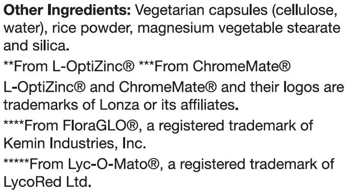 
NO IRON A comprehensive once-daily multivitamin-mineral formula featuring 120 Capsules 