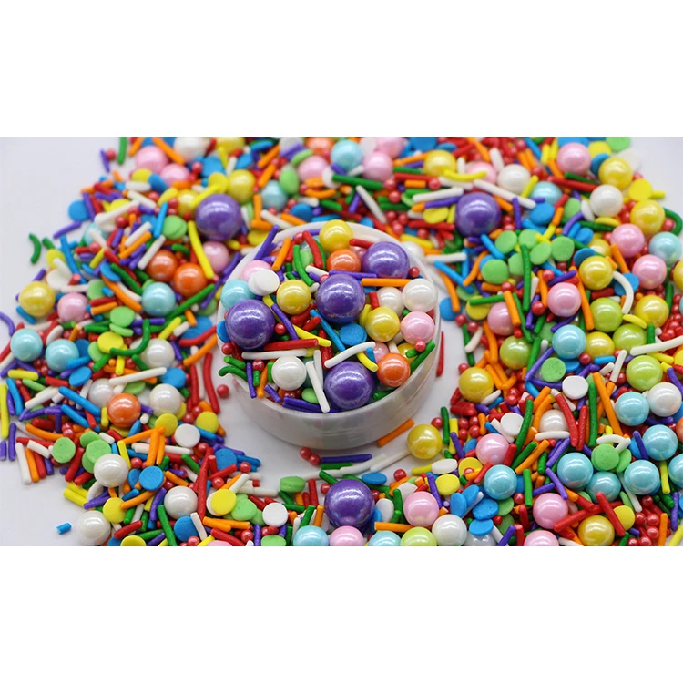 Красочные съедобные сахарные украшения для