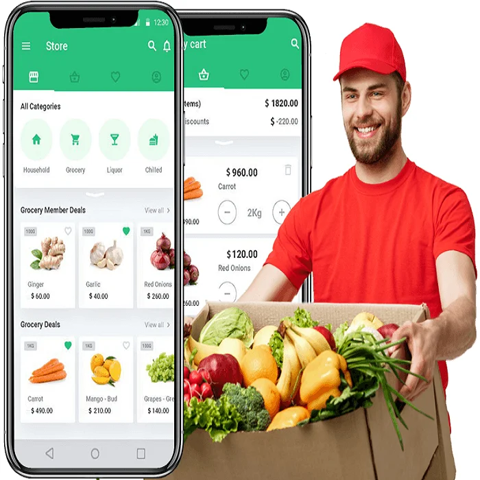 Стоимость и процесс разработки приложения для доставки продуктов в индии