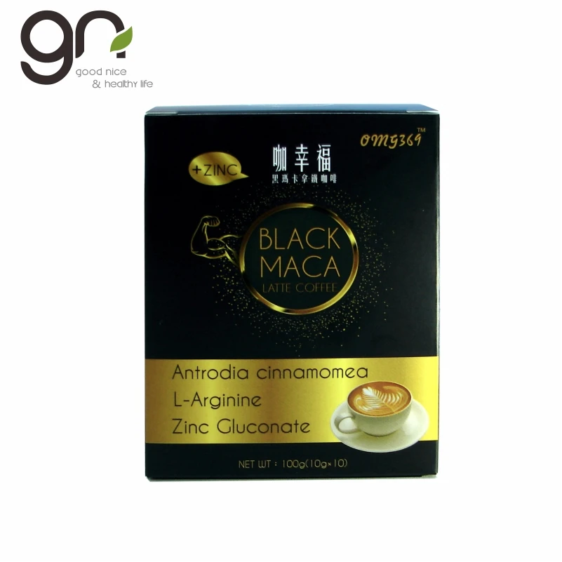 
2021 hot sale Black Maca latte coffee powder support man care and make you never endless 