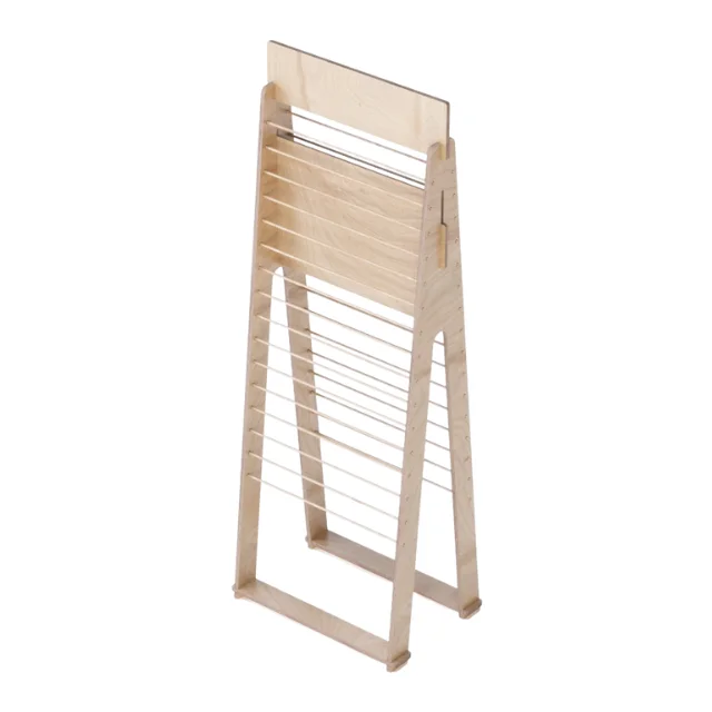 Floor Standing Display Rack Interlocking Custom Design Wooden Garment Display Rack for Clothes