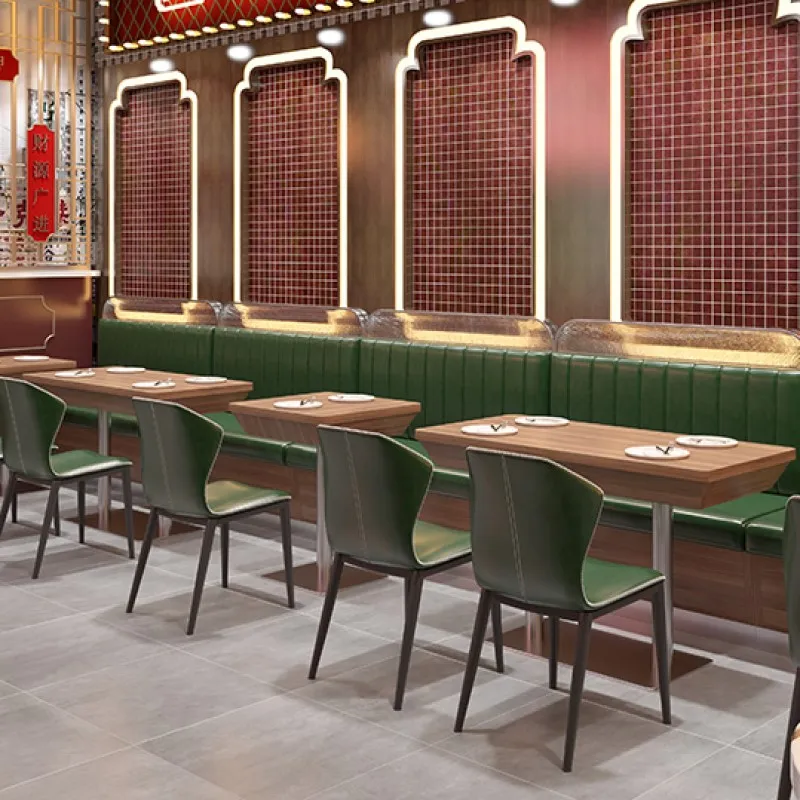 Dining Seating Booth Sets For Restaurant Furniture Customized Seating Fast Food Restaurant Sofa Booth