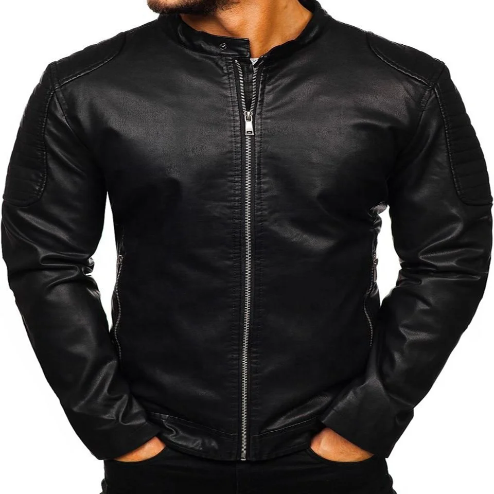 men fashion Casual Motorcycle Warm coat large size suede winter men leather jackets