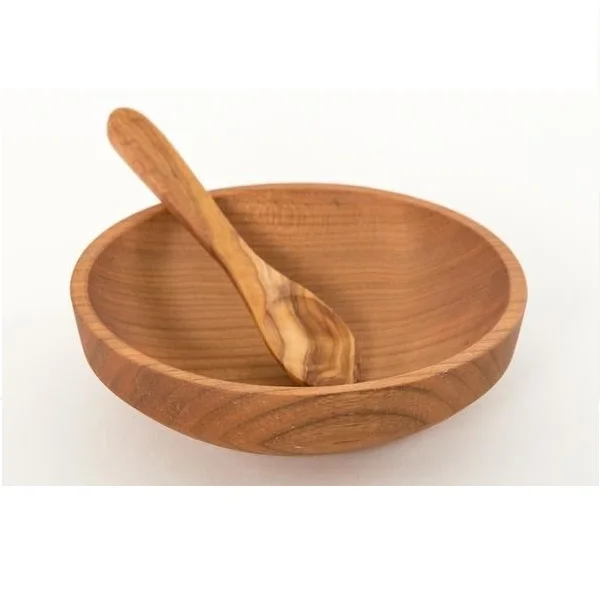 Деревянная посуда деревянная Салатница 10 дюймов акации лидер продаж изделия ручной работы натуральный цвет дерева