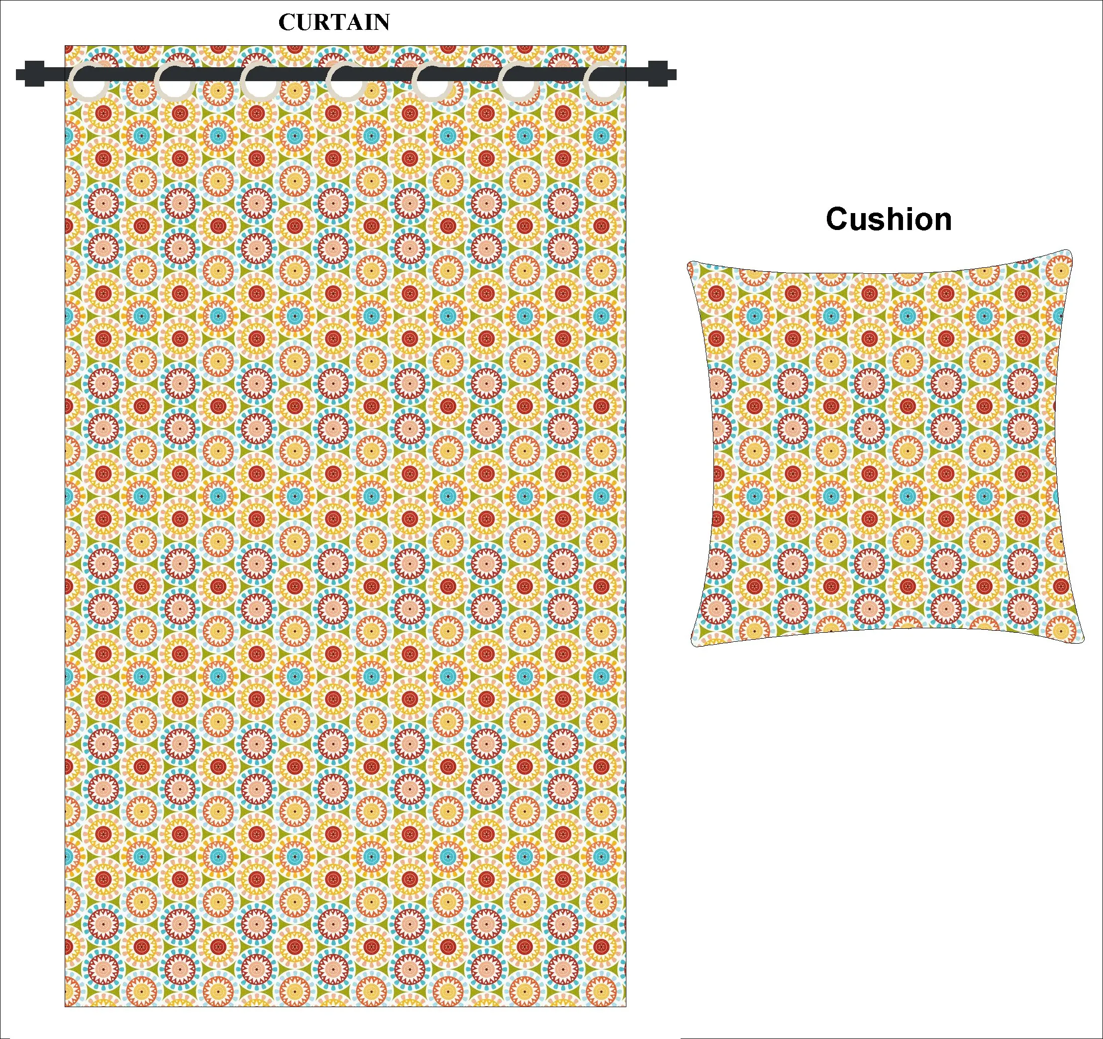 Cotton yarn dyed curtain