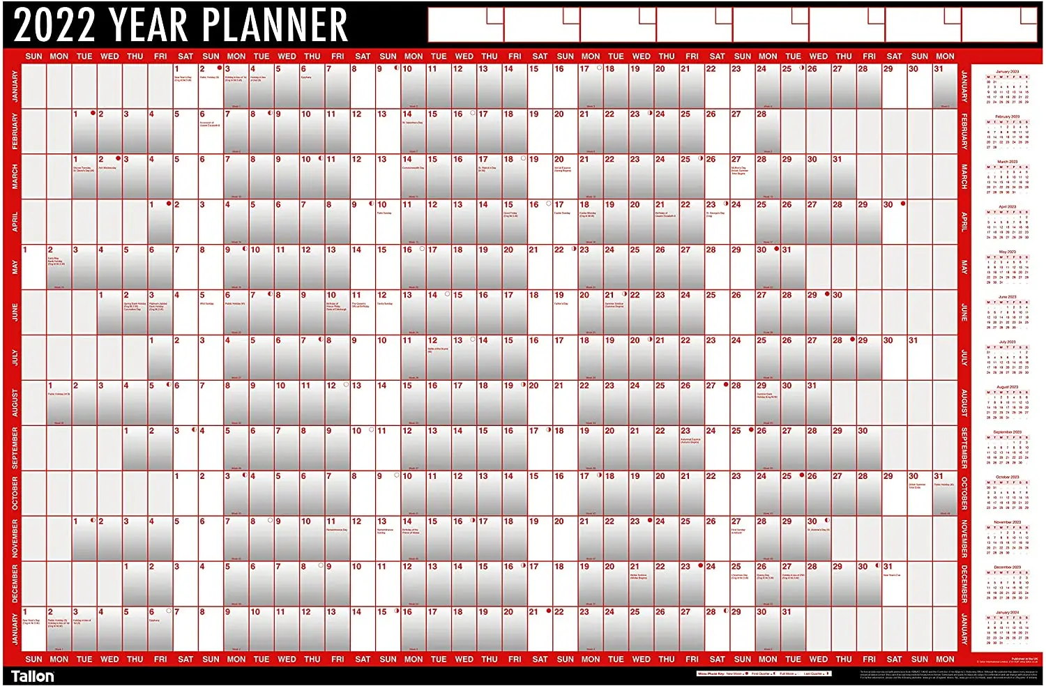 Календарь-планировщик на 2022 год с наклейками и сухой ручкой большой настенный календарь заказ для дома офиса или школы