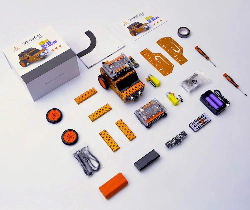 Weeemake STEM образовательный DIY строительный робот набор для детей металлический обучающий программируемый