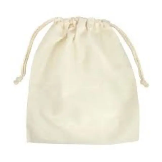 Heavy Duty Wholesale Dubai Organic Cotton Canvas Fabric Drawstring Muslin Bag