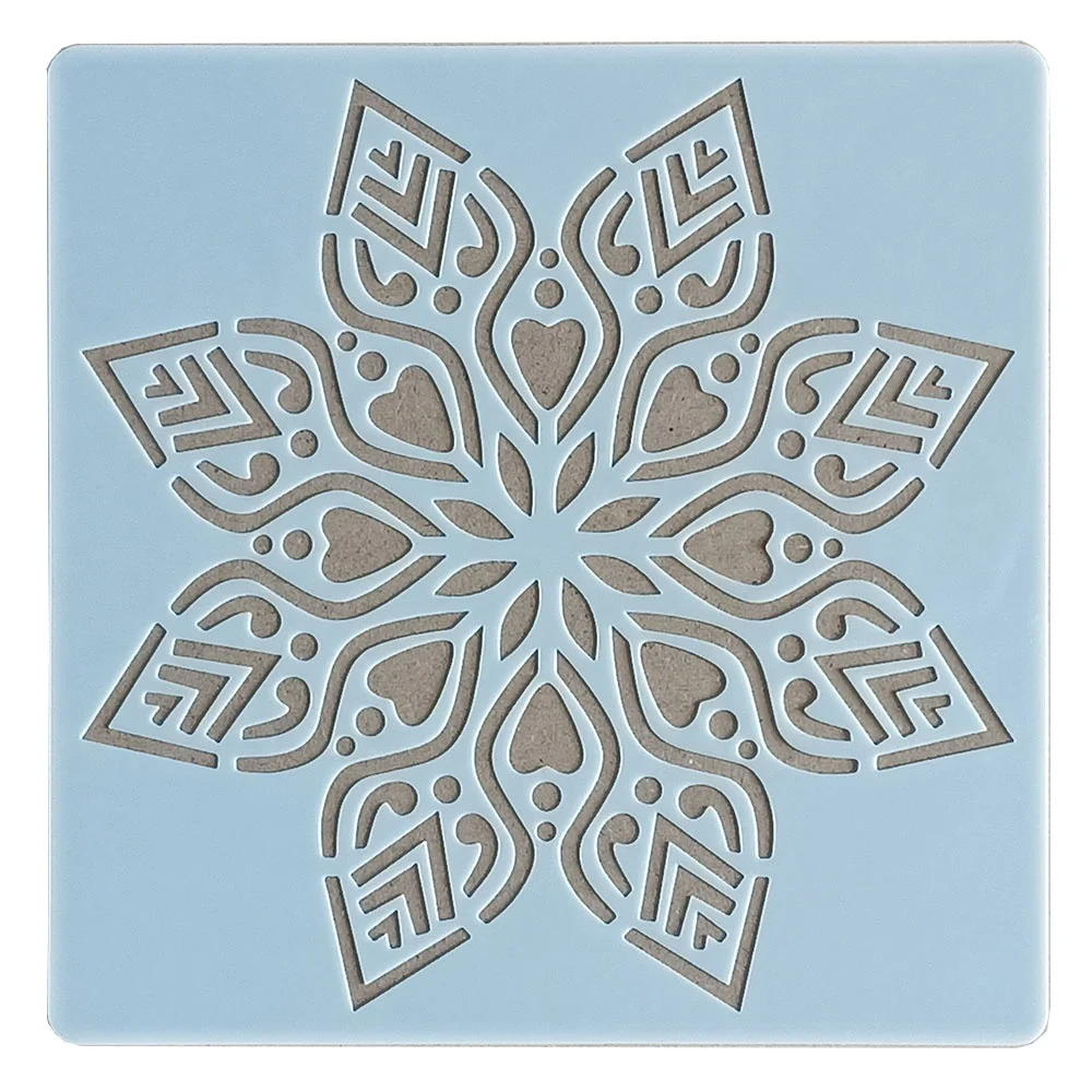 Washable PET Mylar Reusable Small Mandala decorative drawing stencils DIY mandala template