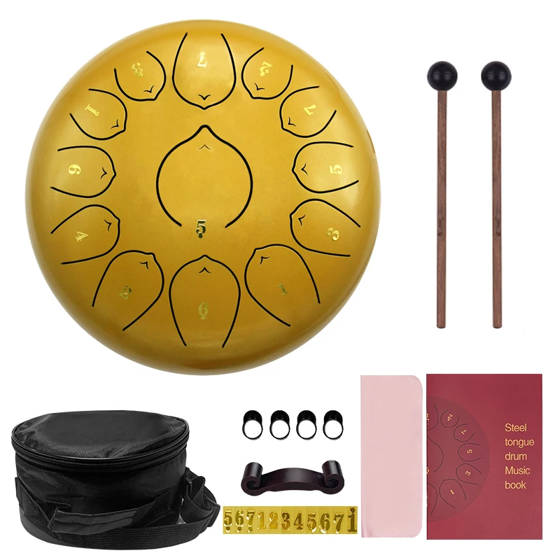Могут поставляться напрямую стали язык барабан 12 дюймов 13 тонов релаксации инструмент