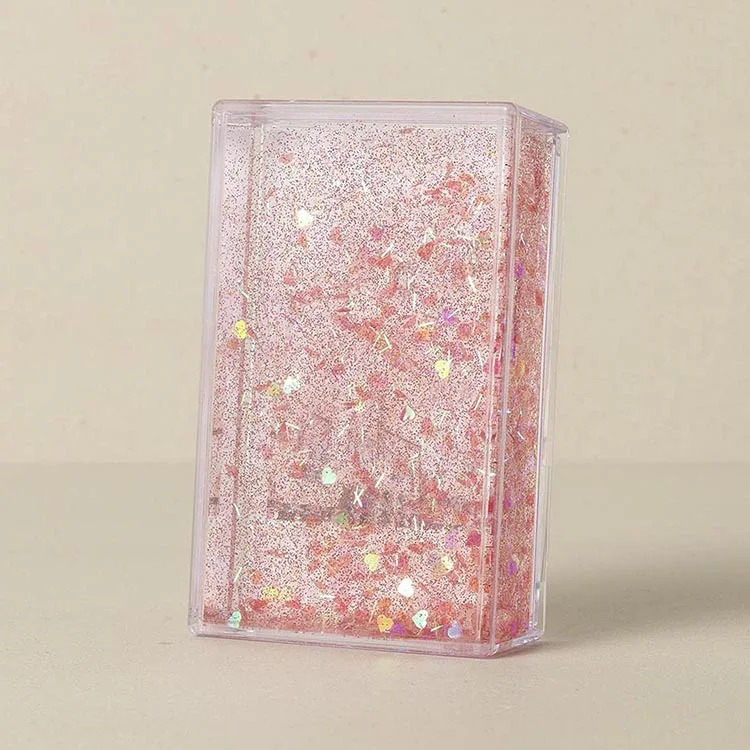 
Super Cute Teenager Favorite Gift High Quality Plastic Shake-it Latest Style Glitter Liquid Instax Frame 