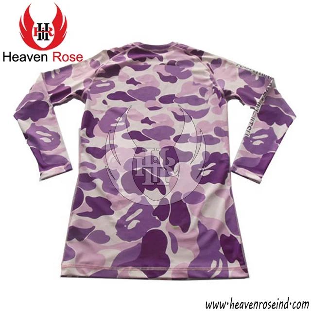 Top Trending High Quality Wholesale Long Sleeve Workout Sports Swimming Suit Fully Sublimation Rash Guards BJJ Rash Guards