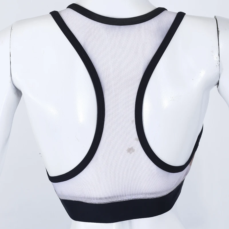 Top Wholesale White And Black Custom Made High Quality Quick Dry Sports Bra For Women