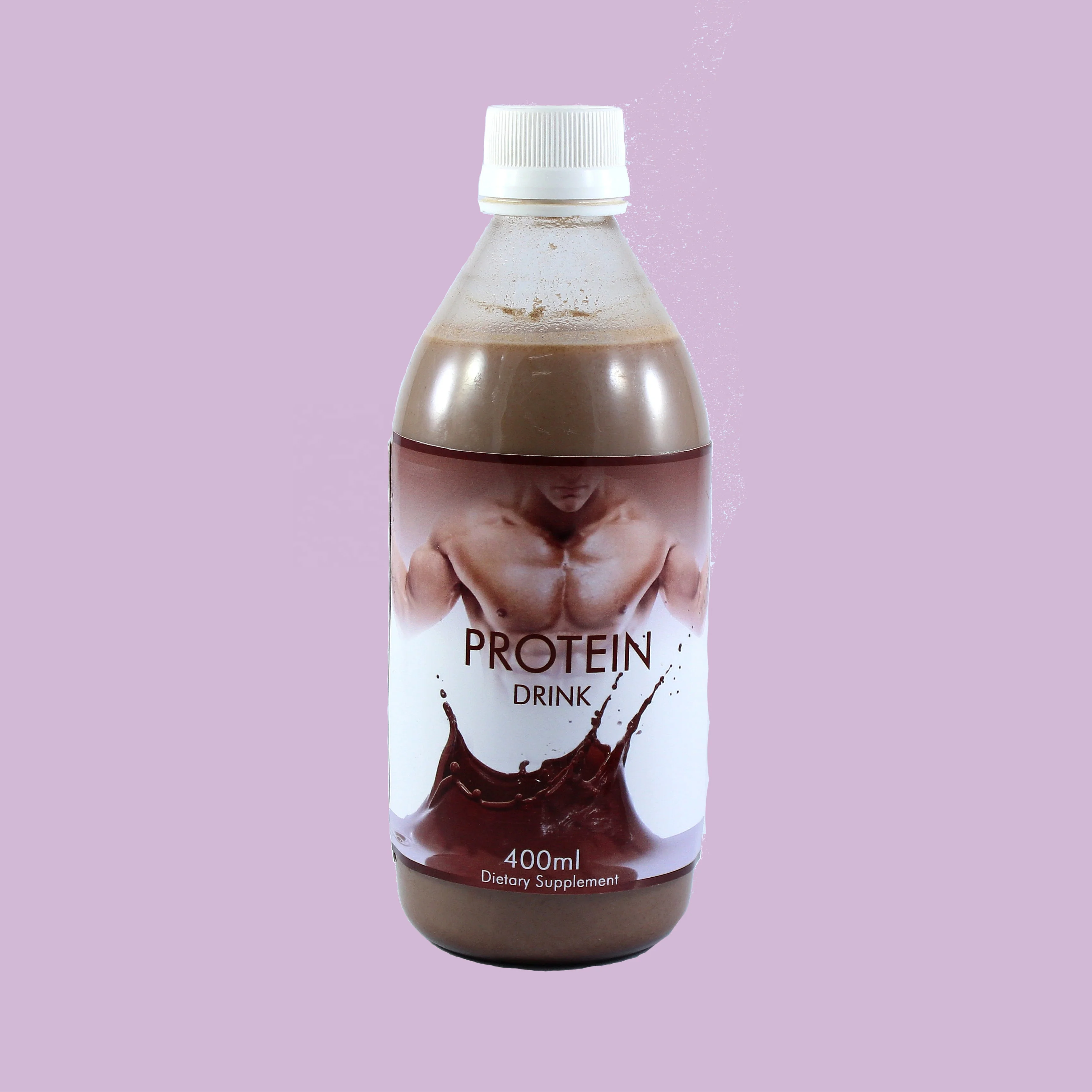 
lactose free, gluten free liquid protein drink with chocolate flavor 