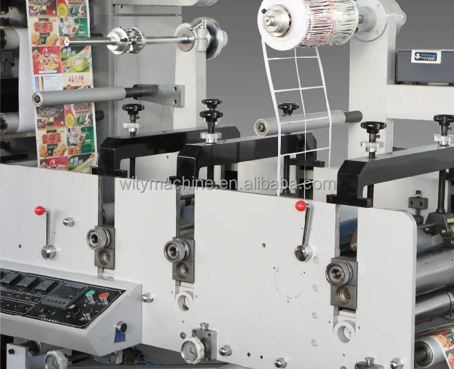 Narrow Web Label Flexo Printing Machine WIth Three Die Cutting Stations
