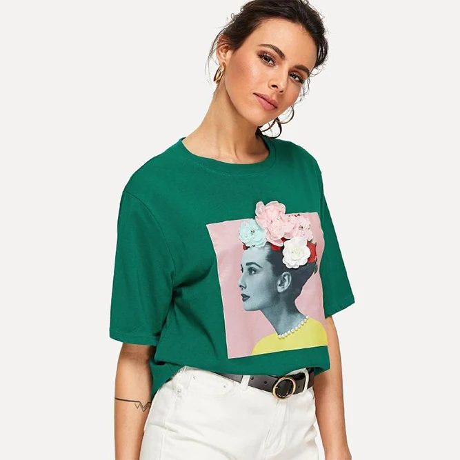 
New hot custom design t-shirt for women 