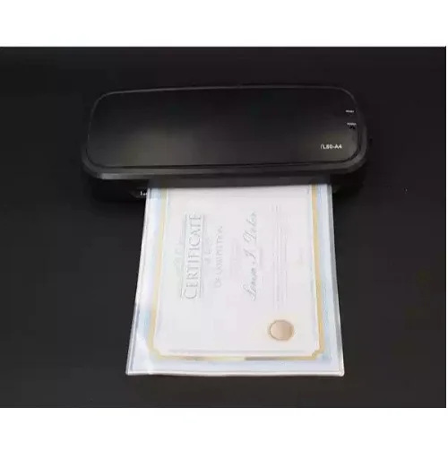 
High Glossy A4 SIZE 125MIC PET EVA hot double sided Laminating Pouch Film 