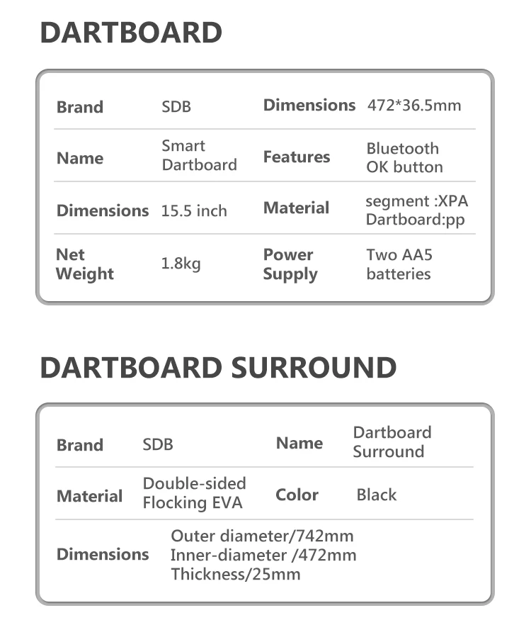 Christmas gifts wholesale In stock SDB soft tip dart surround set electronic dartboard