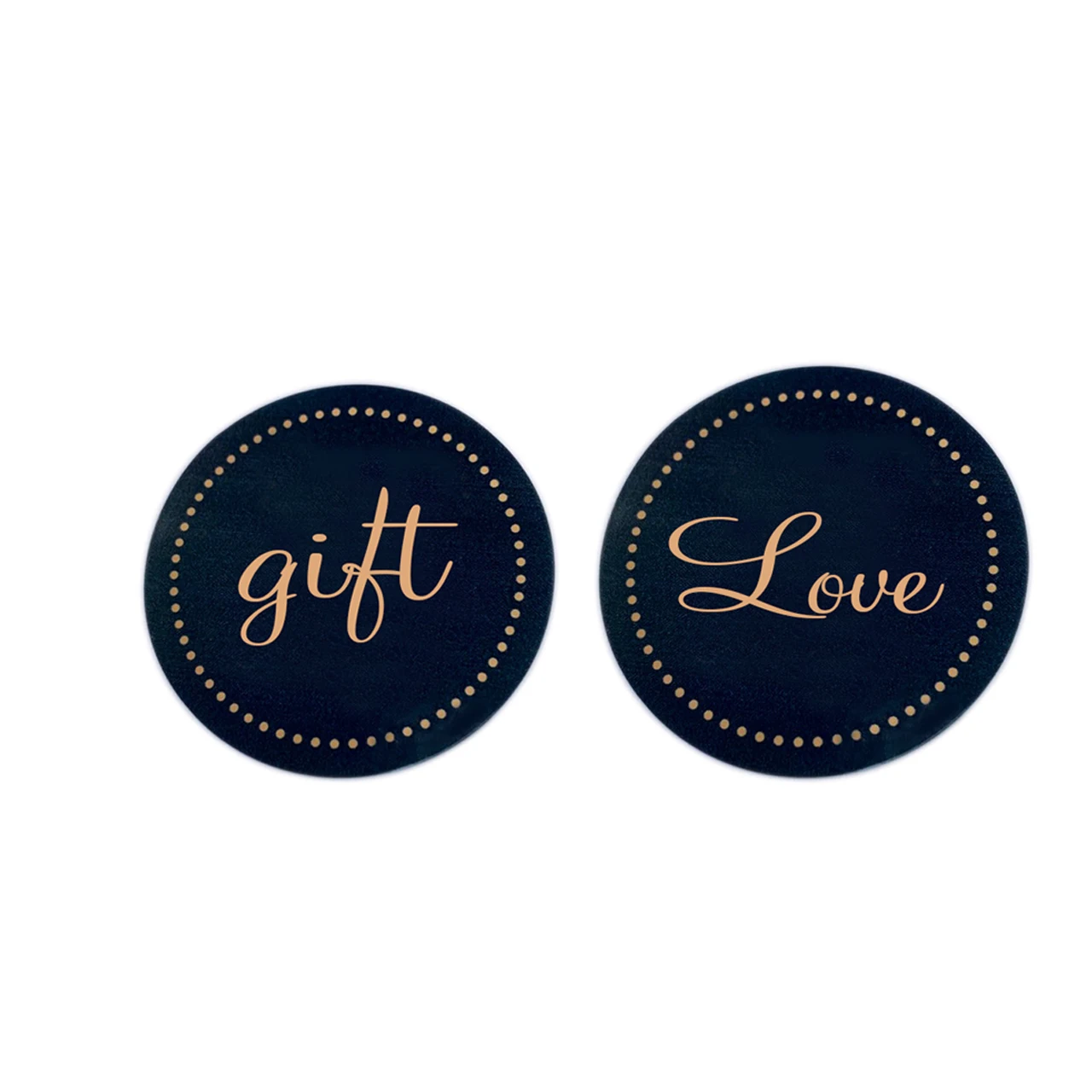 
Customized specification label die cut round sticker 