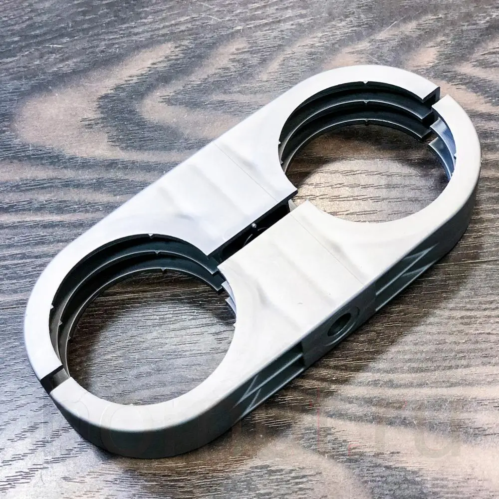 PVC pipe bracket double clamp