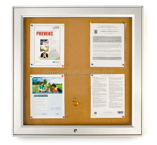 A1 Aluminum advertising hanging Customized Lockable Anti-theft Waterproof indoor Outdoor Poster Frame Notice Boards