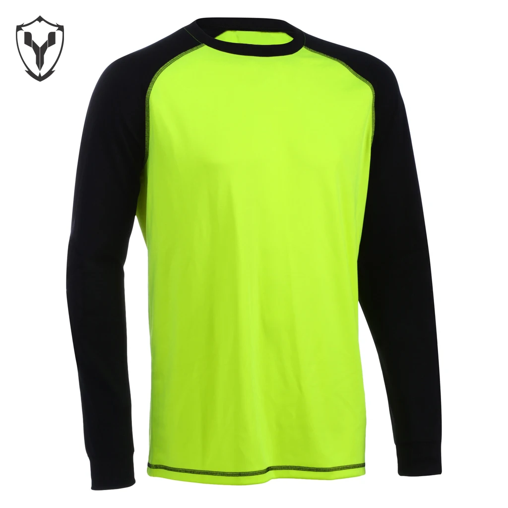 Custom Team Name Number Digital Printed Hot Sale Top Quality Sublimation Round Neck Long Sleeve Soccer Goalkeeper Jersey For Men