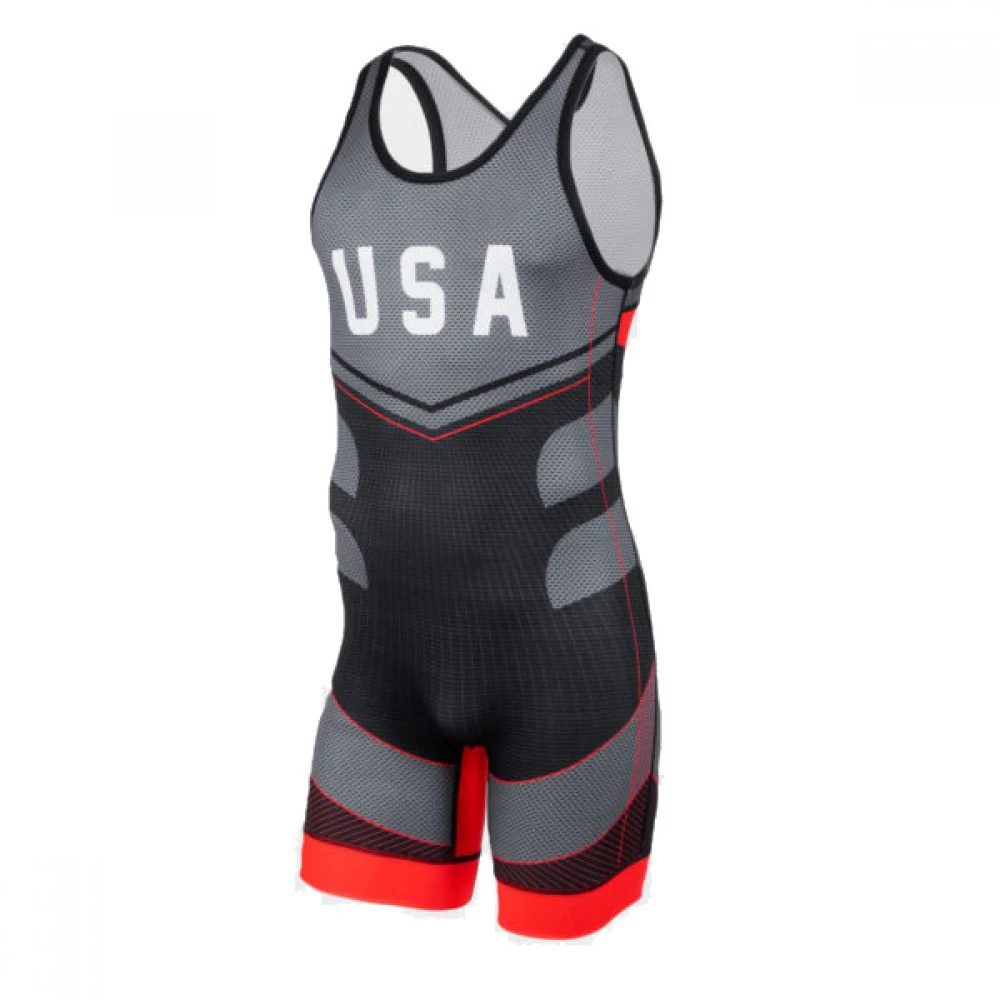USA Hot Design Wrestling singlet Digital Sublimation Printing Wrestling suits Wrestling Gear in Good Quality
