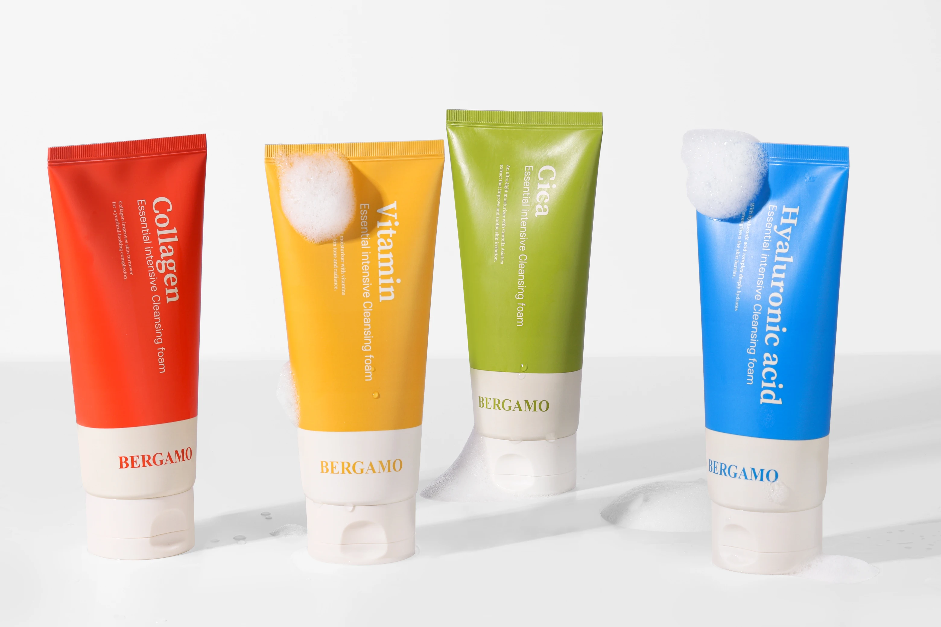 Эфирная интенсивная очищающая пена с витаминами Бергамо сделанная в Корее гипоаллергенный Увлажняющий Успокаивающий контроль мозолей