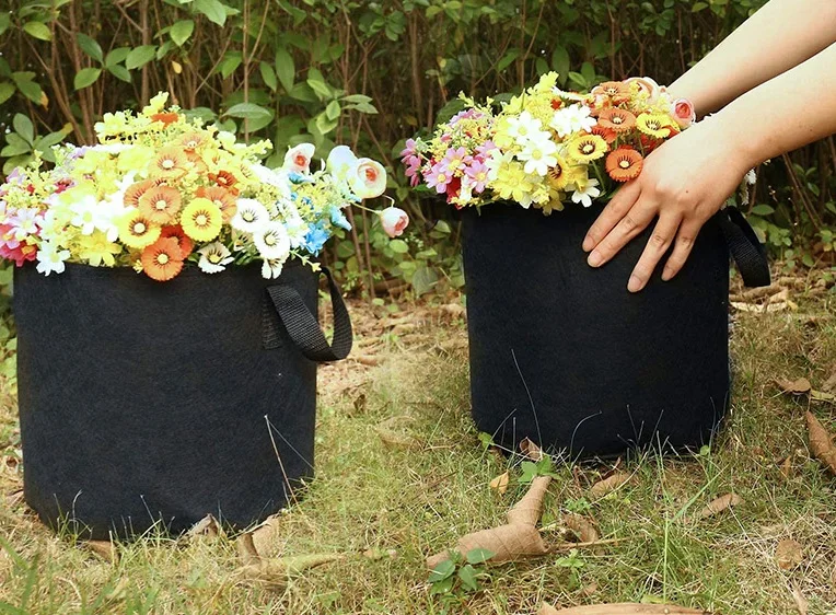 Green House 10 Gallon Non-woven Fabric Grow Bags With handles Heavy Duty Plant Bags for Vegetables