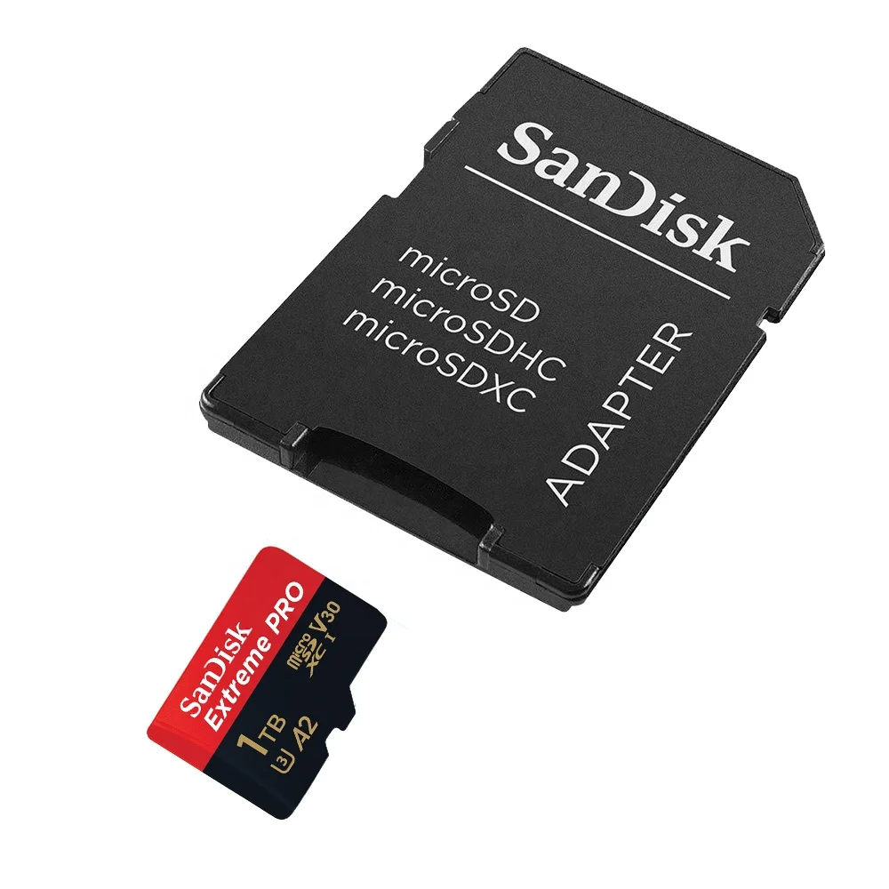 Двойной Флеш-накопитель SanDisk Extreme Pro Micro SD карты с адаптером UHS-I A1 U3 V30 C10 флэш-памяти SDXC 1 ТБ слот для карт