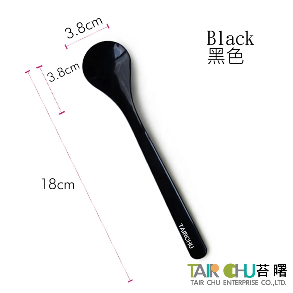 18cm Lovely Colorful Sundae Ice Cream Disposable Plastic Spoon