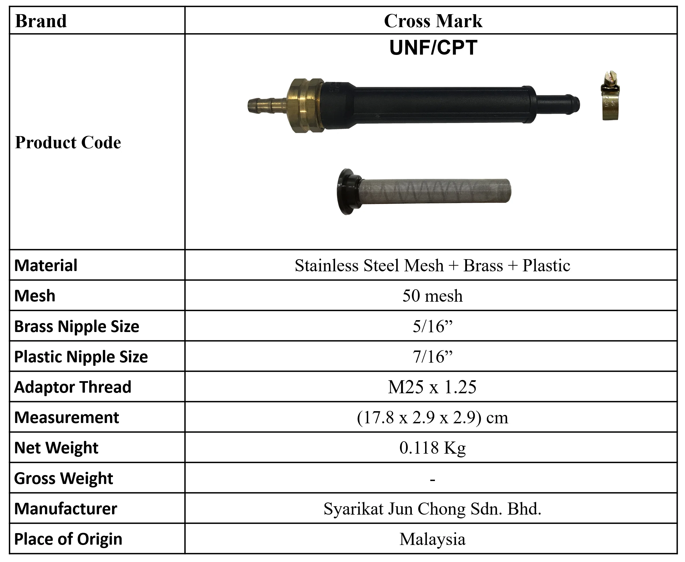 Universal Filter Complete to filter sediments, sand and dirt from water source to aquarium, pool, and etc