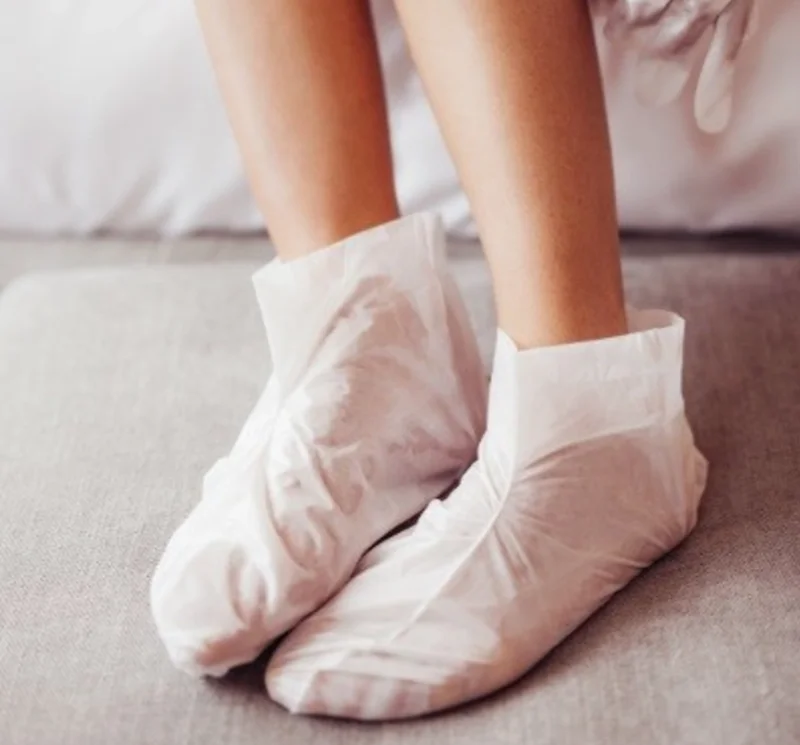 Korea OEM Hinoki Foot Peeling Mask foot peel spa socks exfoliating foot mask