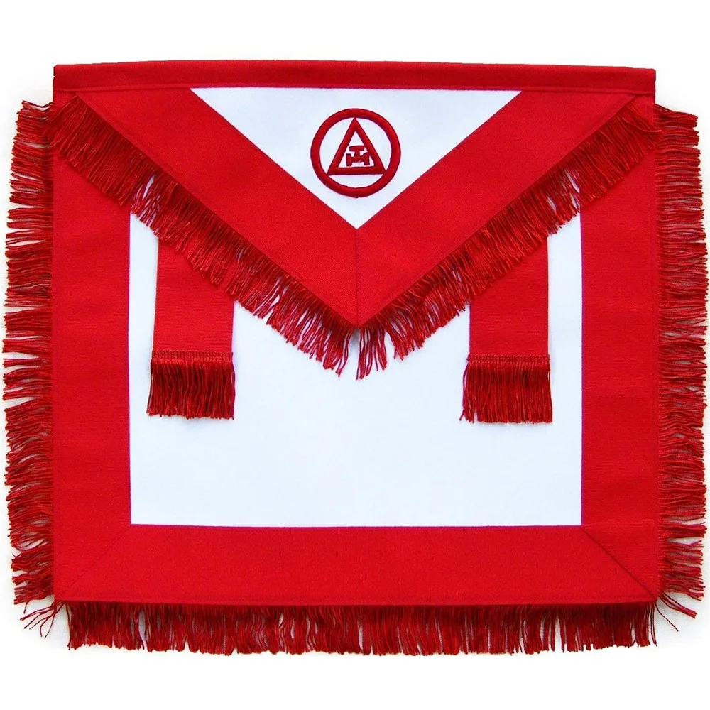 Высококачественный красный фартук и воротник Masonic regalia в