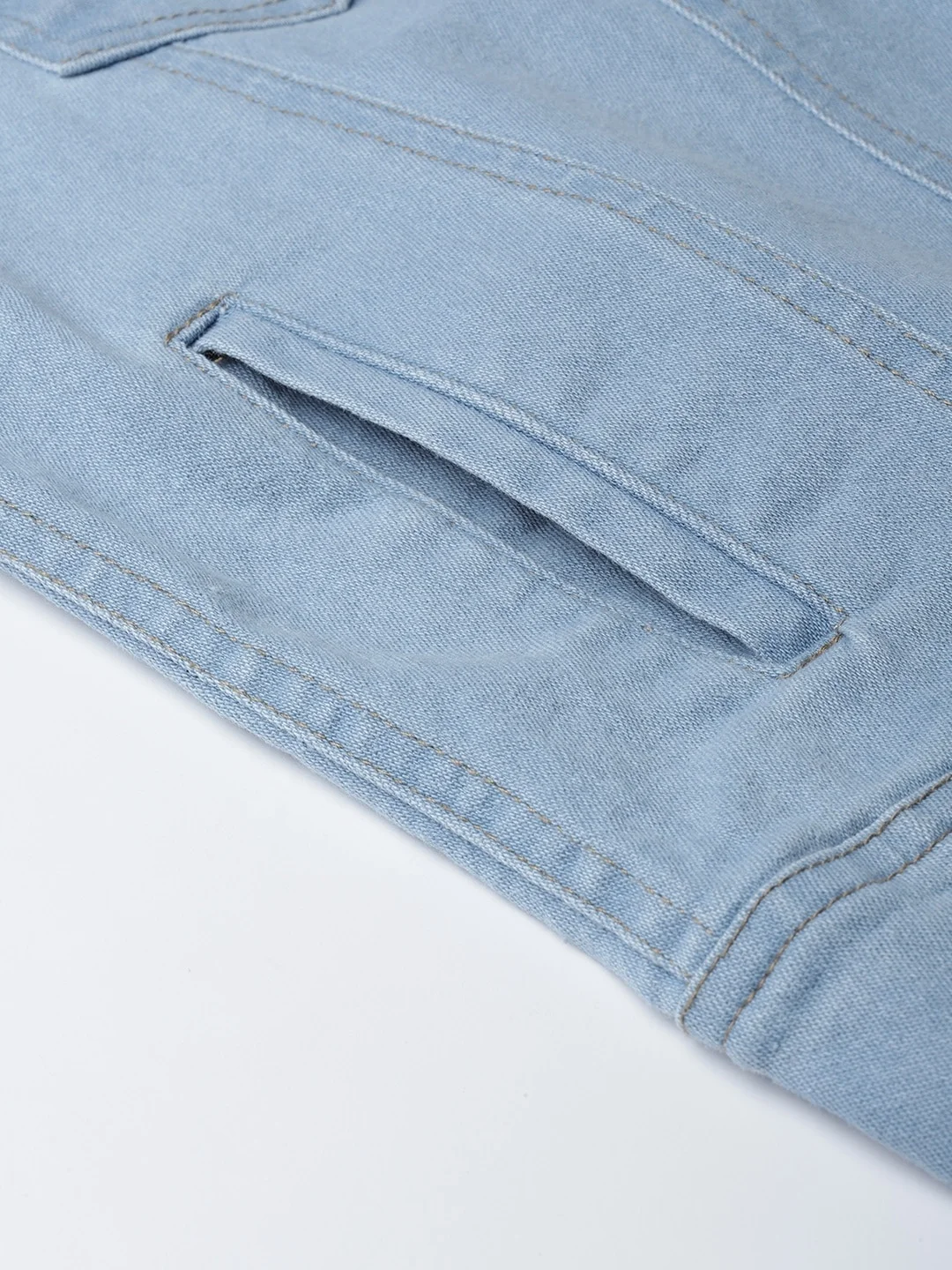 Fashion Tops Long Sleeve Coat Vintage Women Light Blue Girls Denim Jeans Casual Short Denim Jacket