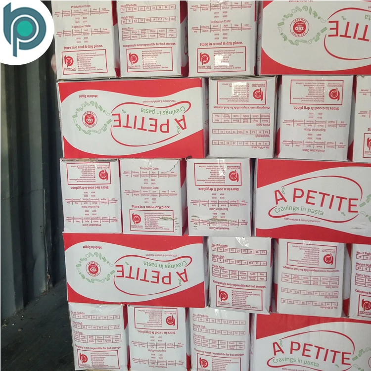 High Quality 500g Macaroni Pasta Dried Refined Fusilli Vermicelli Couscous Packaged Bulk Box Bag Wheat-based