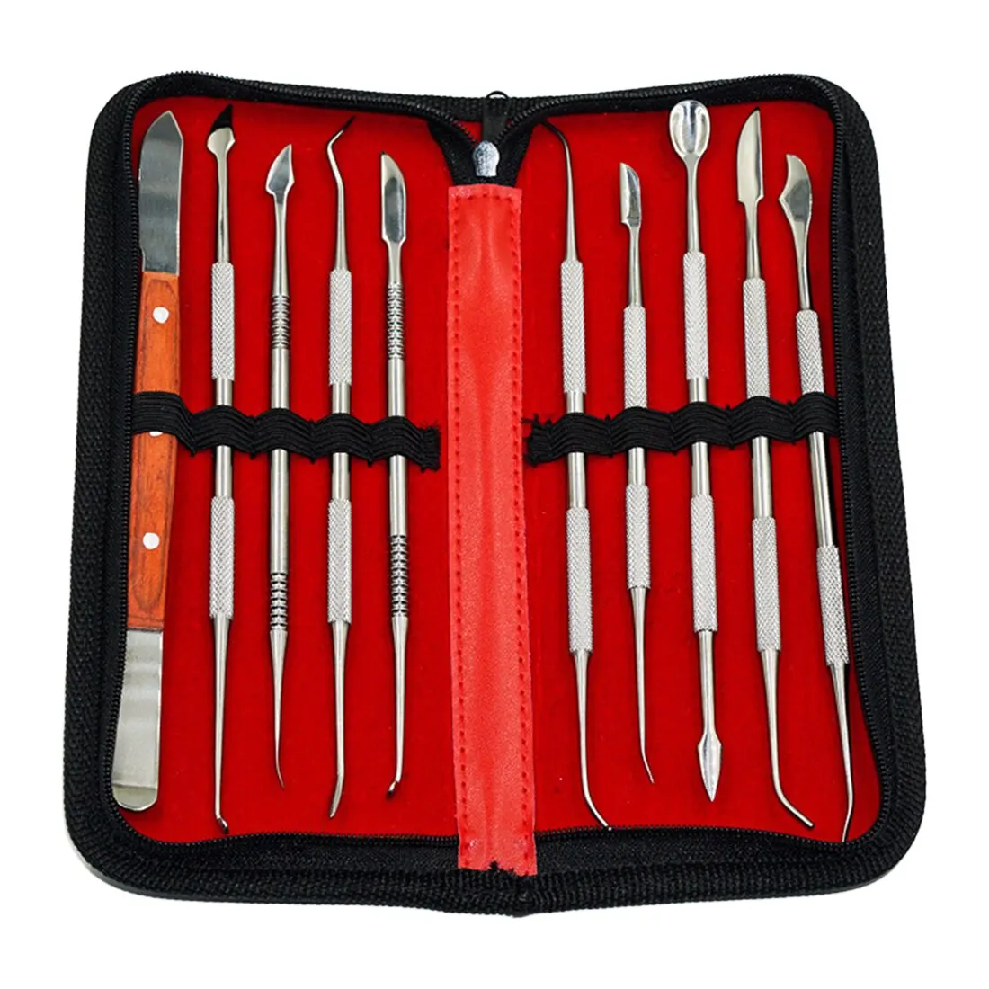Dental Wax Carving Set Surgical Dentist Sculpture Knife / Stainless Steel Dental Wax Carving Tool Set