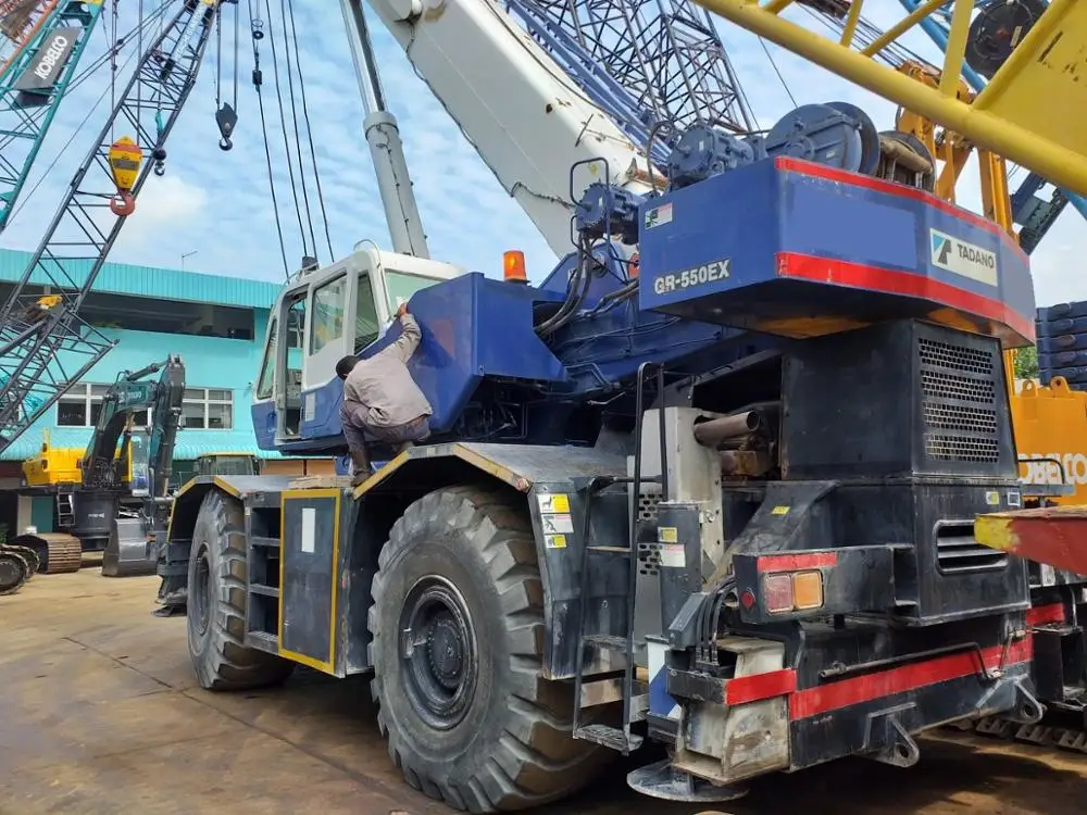 
USED TADANO GR550EX, 55 TONS ROUGH TERRAIN CRANE FOR SALE 