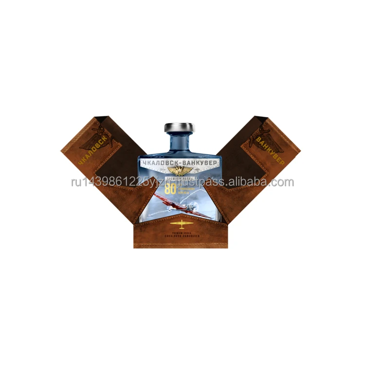Luxury vodka raw materials of the highest quality and modern production technologies, vodka glass bottle