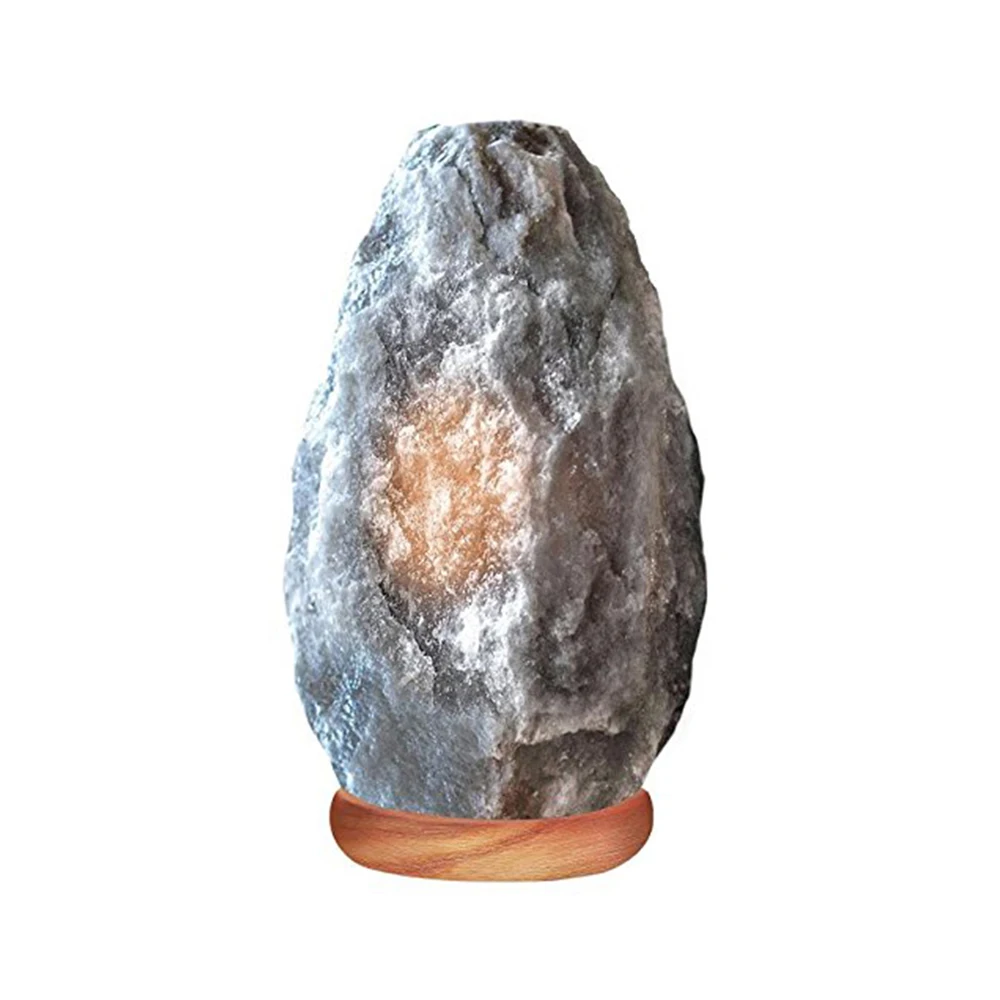 Grey Light 84 Trace Organic Material Of Minerals Crystals With 15w Bulbs Himalayan Salt Lamp BY IMPEX PAKISTAN