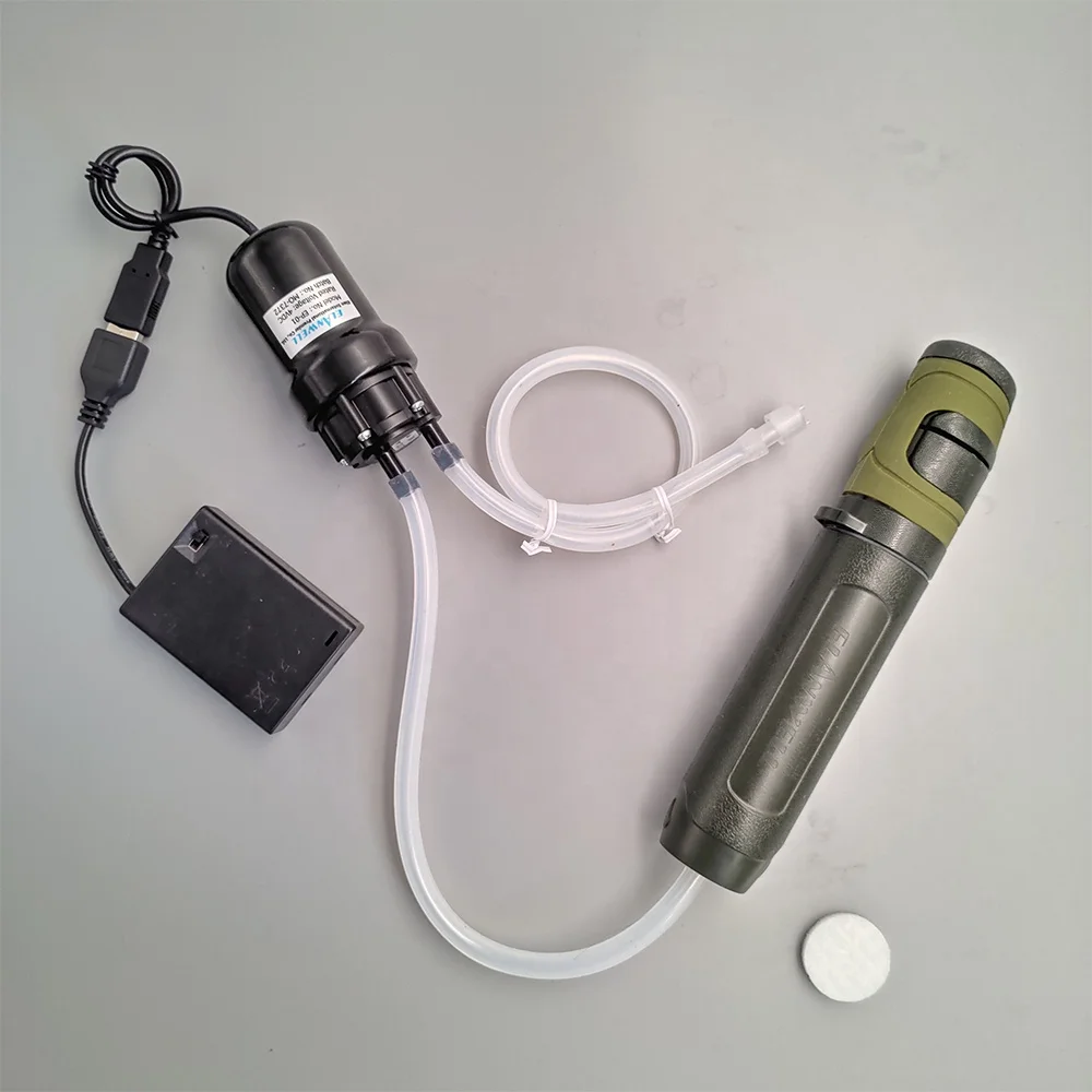 camping hiking portable slports water filter with pump direct drinking