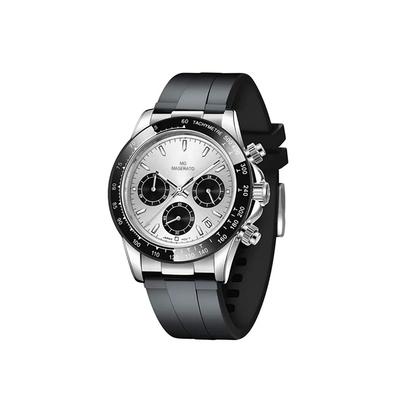 men Quartz brand luxury fashion Japanese Movement Waterproof Function Leather Watch Relogio Masculino tourbillon Watches Men OEM