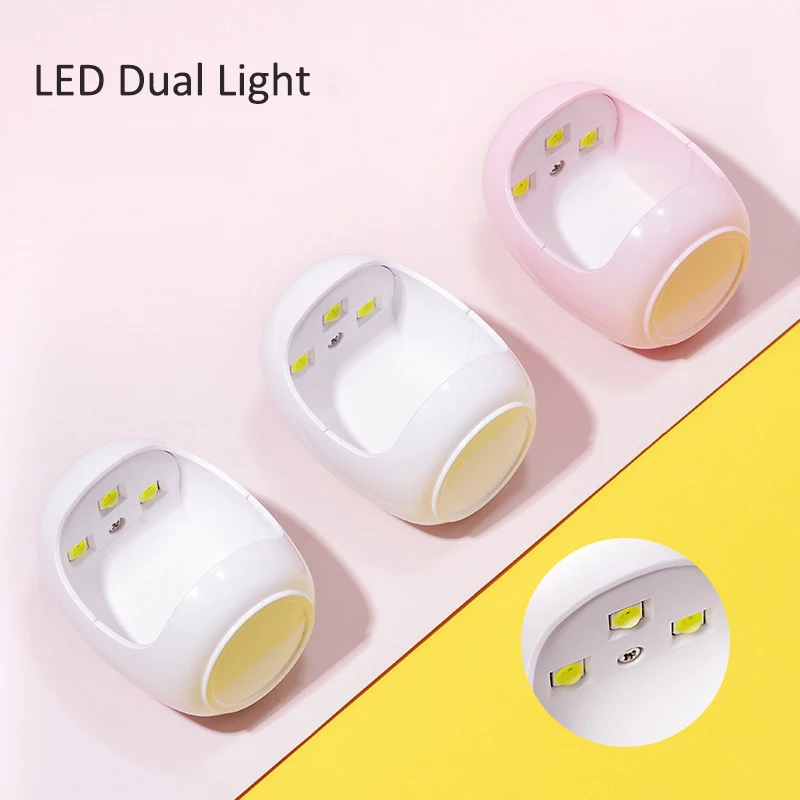 Wholesale LED Nail Lamp 3w Mini Egg Sun Nail Lamp Portable Rechargeable 30s Quick Drying UV Lamp Nail Dryer