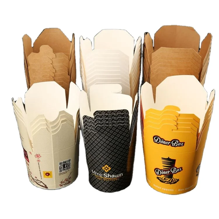 Takeaway Chicken Roll / Shawarma / Burrito Wrap / Tacos Packaging Box Kraft Paper Food & Beverage Packaging